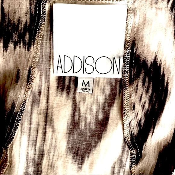 Addison Pico Edge Sleeveless Python Print Silky soft Tank top NWOT Size Med - Picture 6 of 7